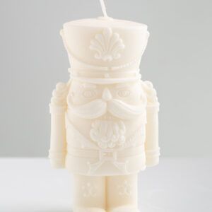 Figura de vela de cascanueces, decoración navideña para el hogar, regalo para el anfitrión de las fiestas, figura de vela de cera de soja, idea de decoración para el hogar, idea de regalo para el hogar en las fiestas