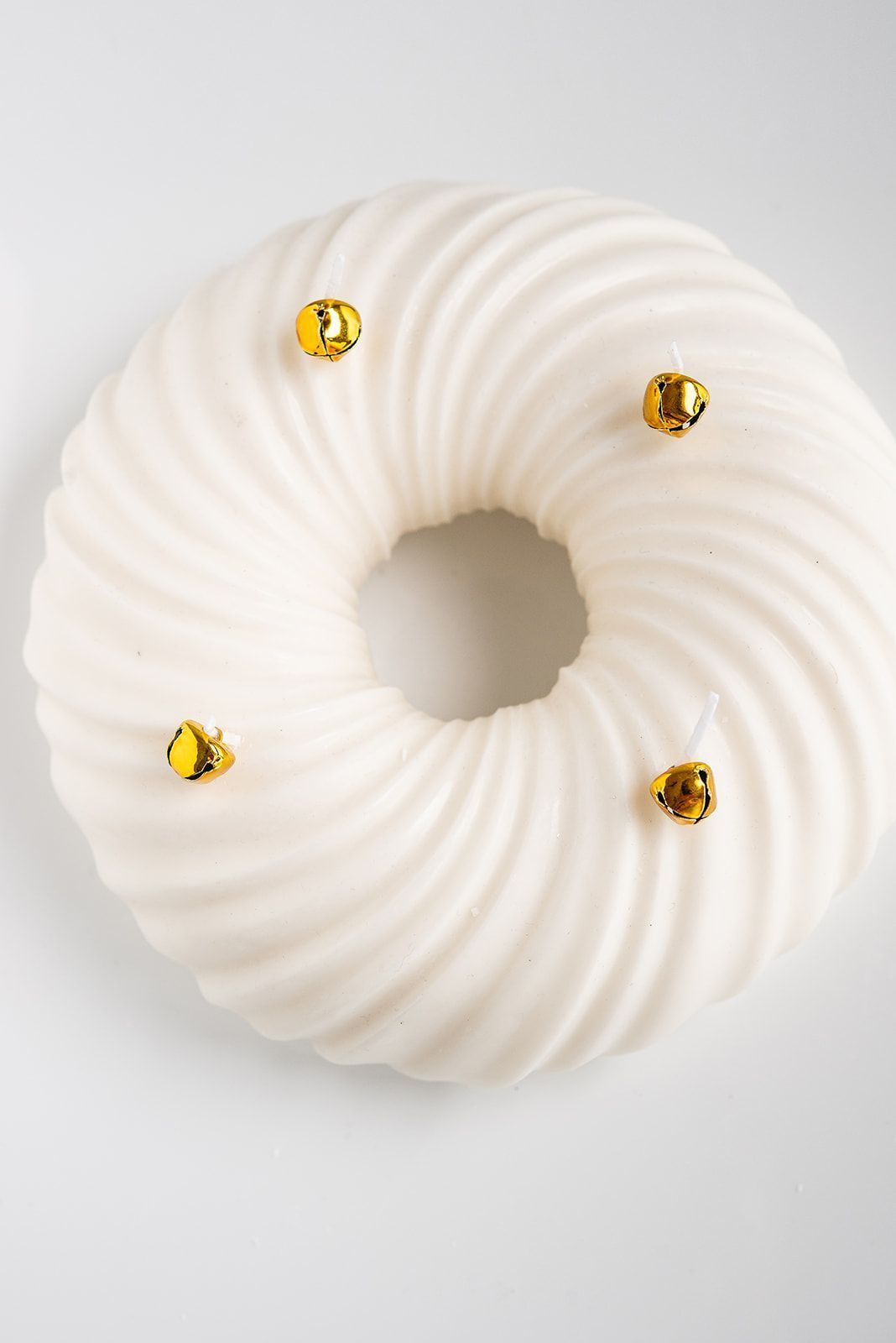 Vela CHIC DONUT / Vela de donut grande, vela redonda, vela decorativa, vela Halo, vela estética, regalo de inauguración de la casa, centro de mesa de Navidad