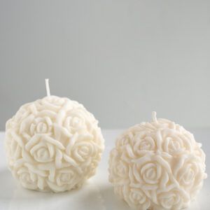 Velas de bola de rosa, velas de bola de rosa grandes