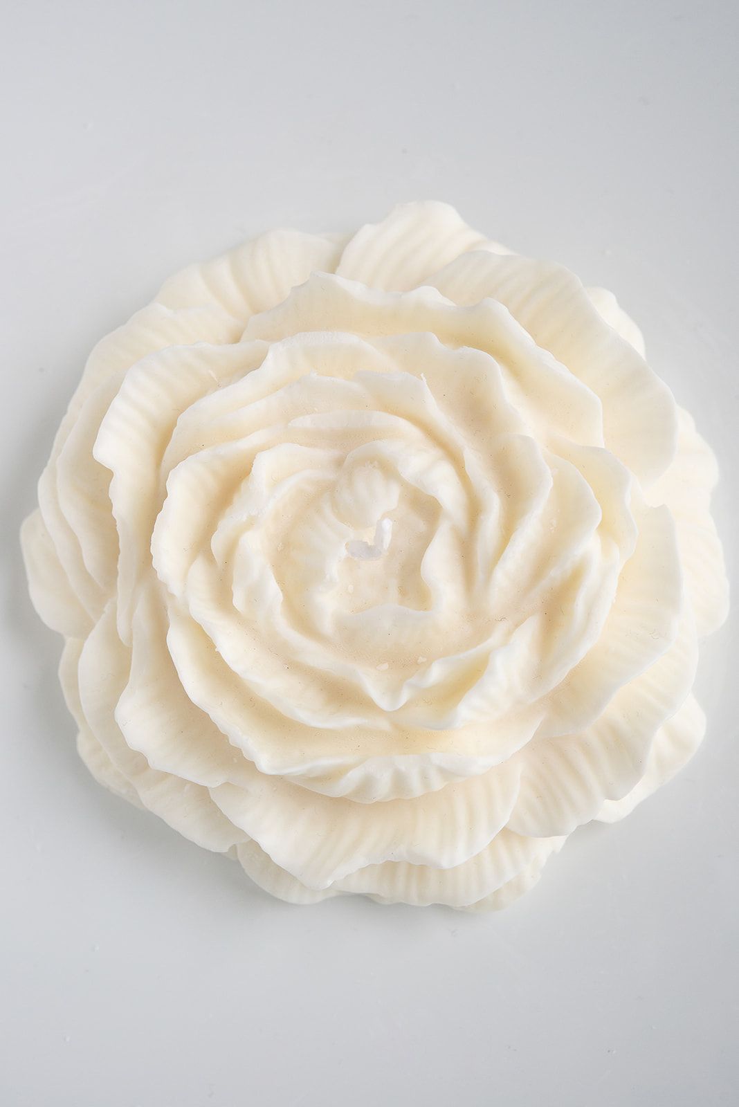 Vela de peonía grande XL / Cera de soja / Hecho a mano / Forma de rosa / Regalo de flores