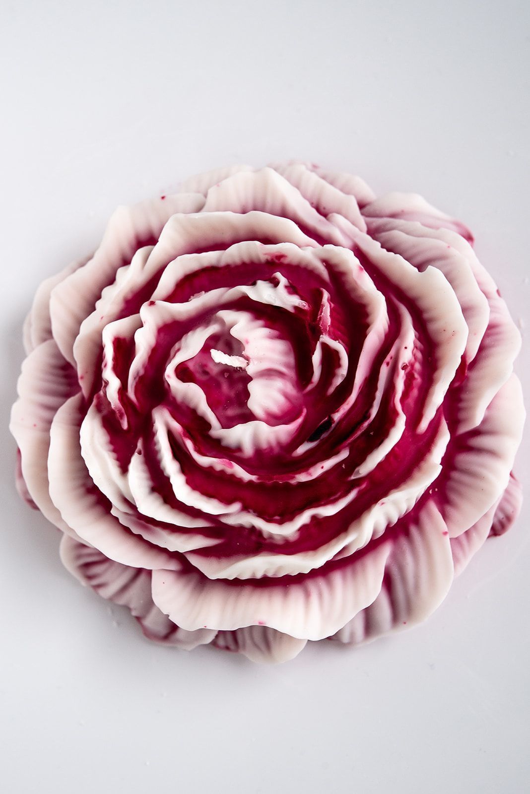 Vela de flor de peonía Grande XXL Color Magenta