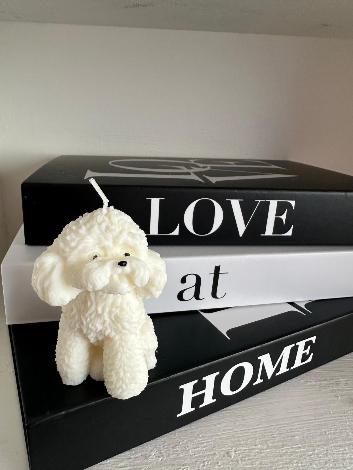 Vela Cachorro Adorable ¡Perfecta para los amantes de los perros! Vela en forma de perrito, tierna y original, ideal como regalo o detalle decorativo.